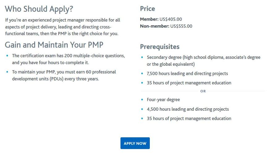 PMP Requirements